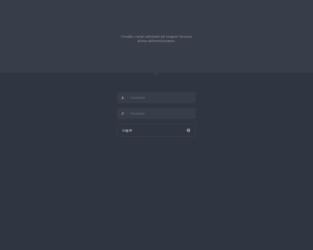CaSCADA login screen